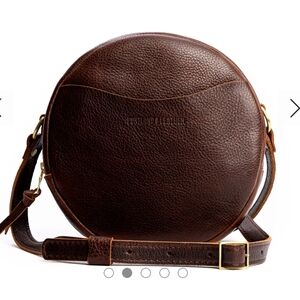 Portland Leather Women's Round Brown Bag- Large